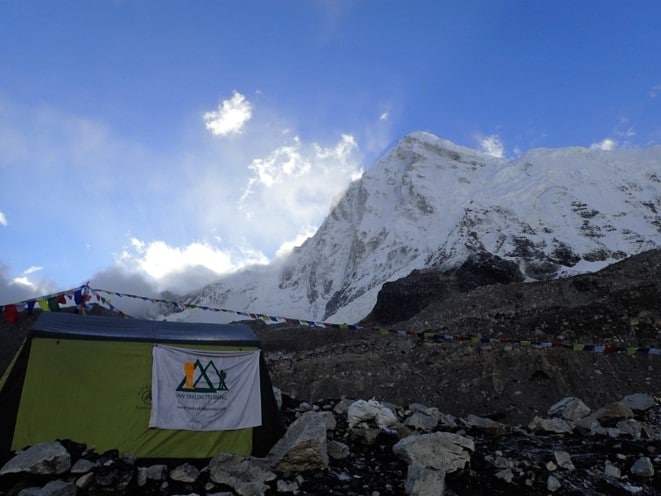 The first company offering sleeping at Everest Base Camp