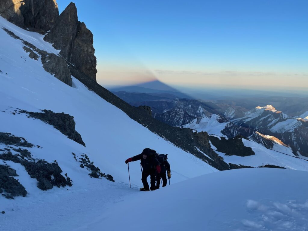 Hiking up Aconcagua