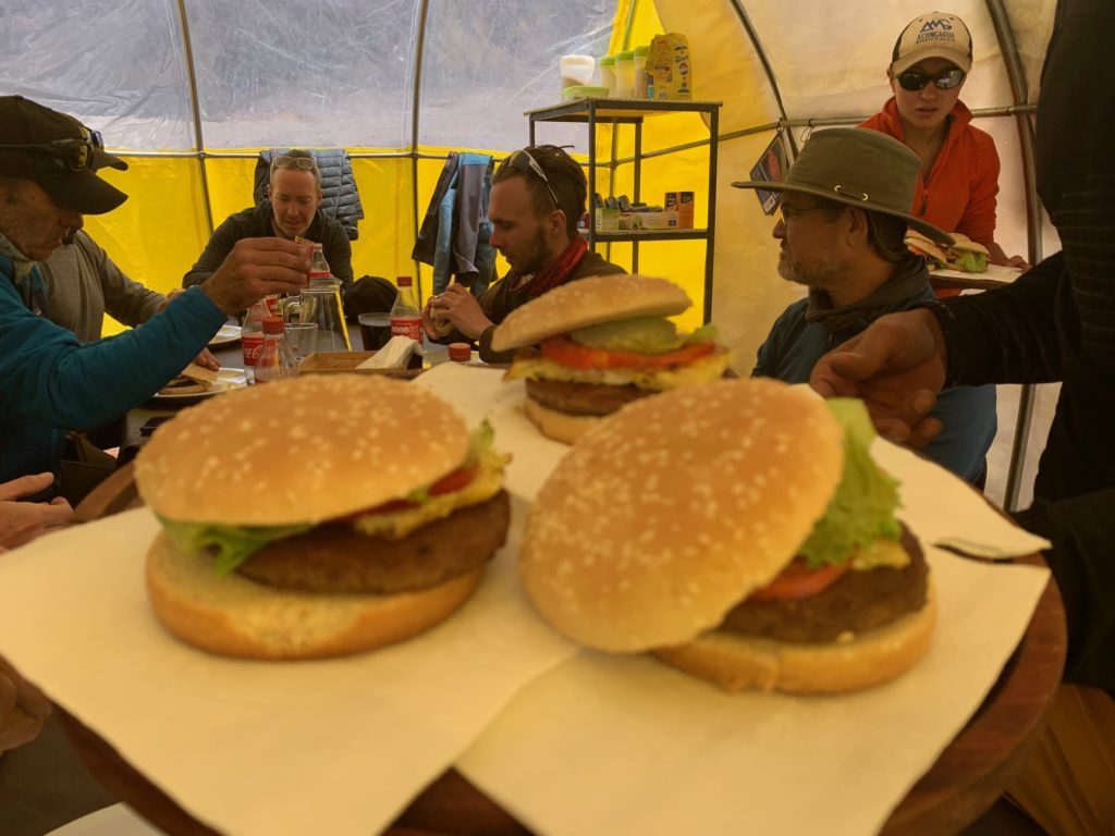 Burgers in Base Camp
