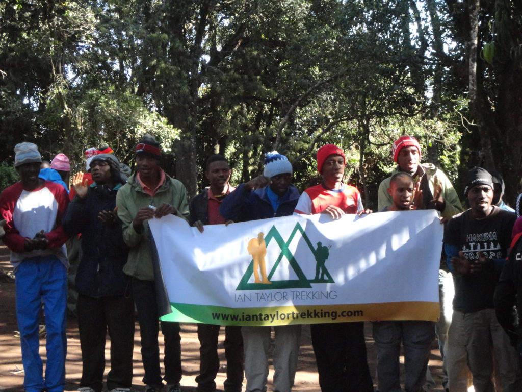 Ian Taylor Trekking on Kilimanjaro
