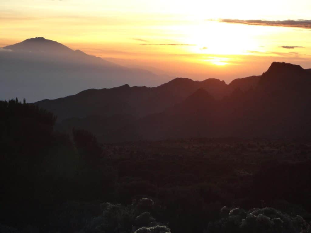 Sunset at Shira Camp 2.