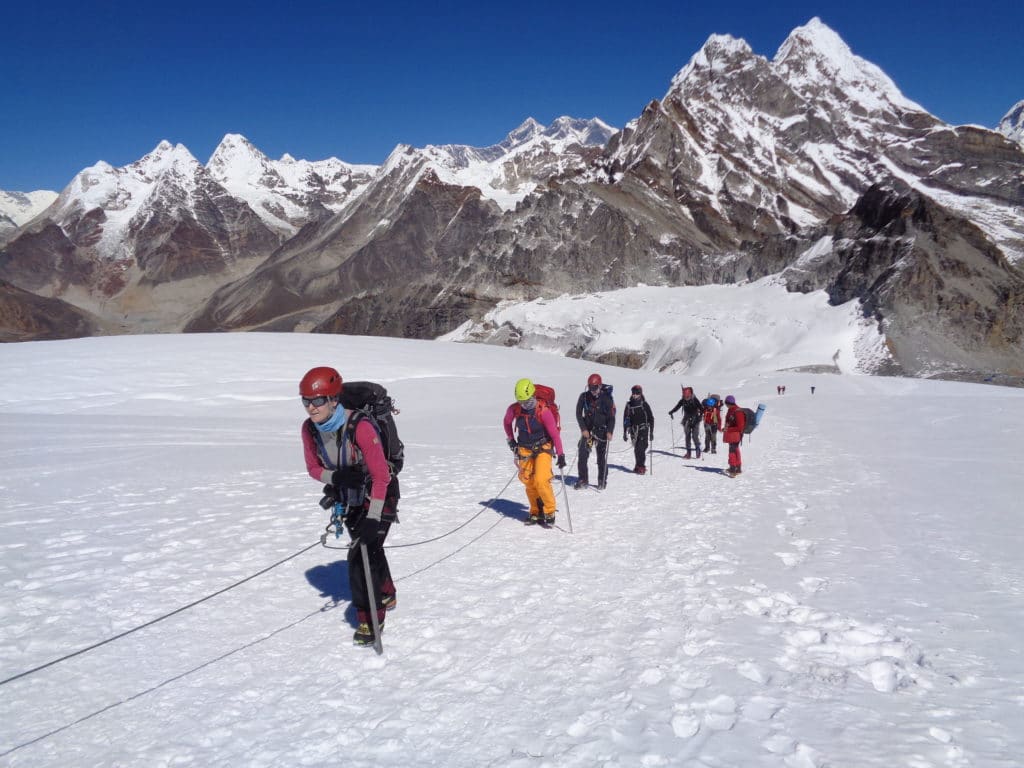 Moving to Mera Peak High Camp