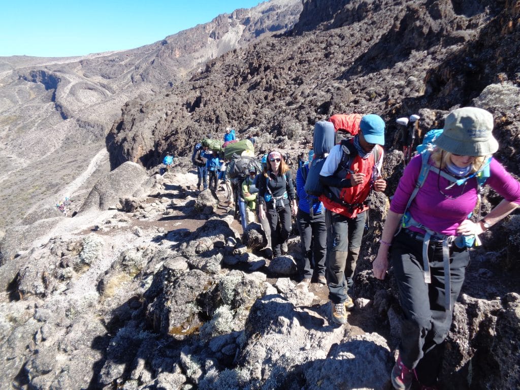 The side of Mount Kilimanjaro