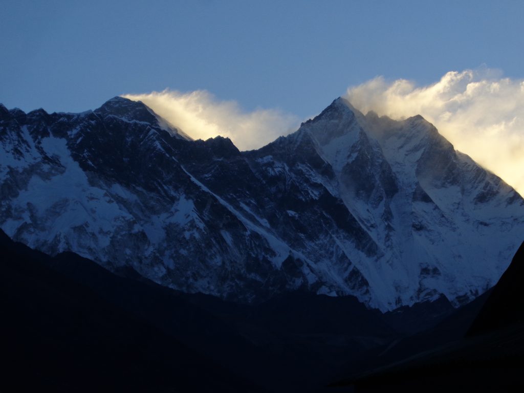 High winds on Mount Everest