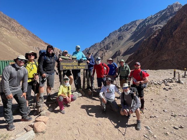 Elevation gains on Aconcagua