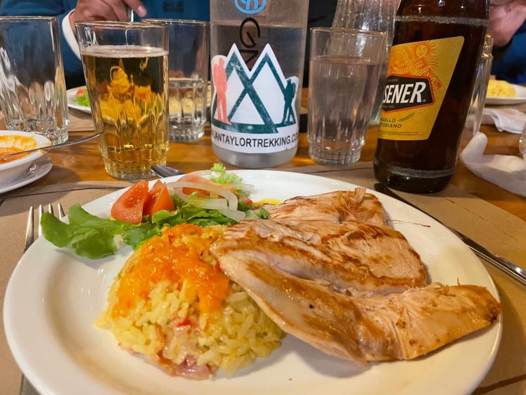 Food on our Cotopaxi trips