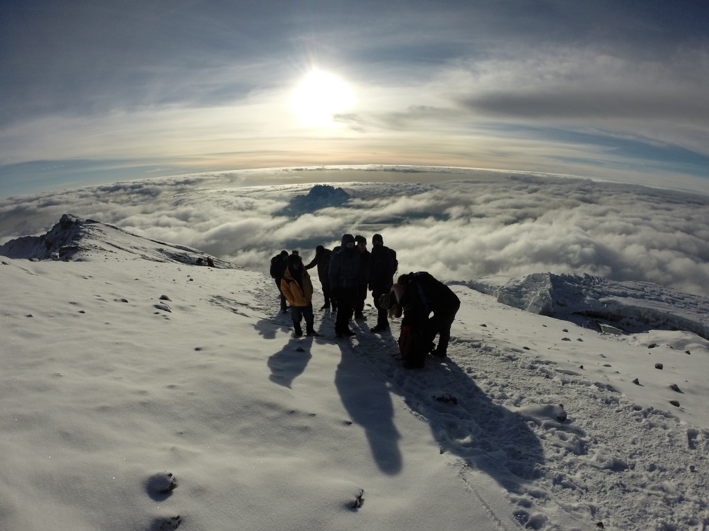 The crater of Kilimanjaro