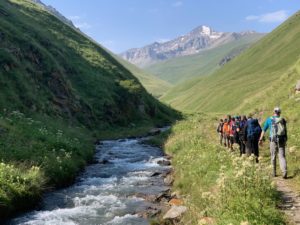 Trekking near Mount Elbrus
