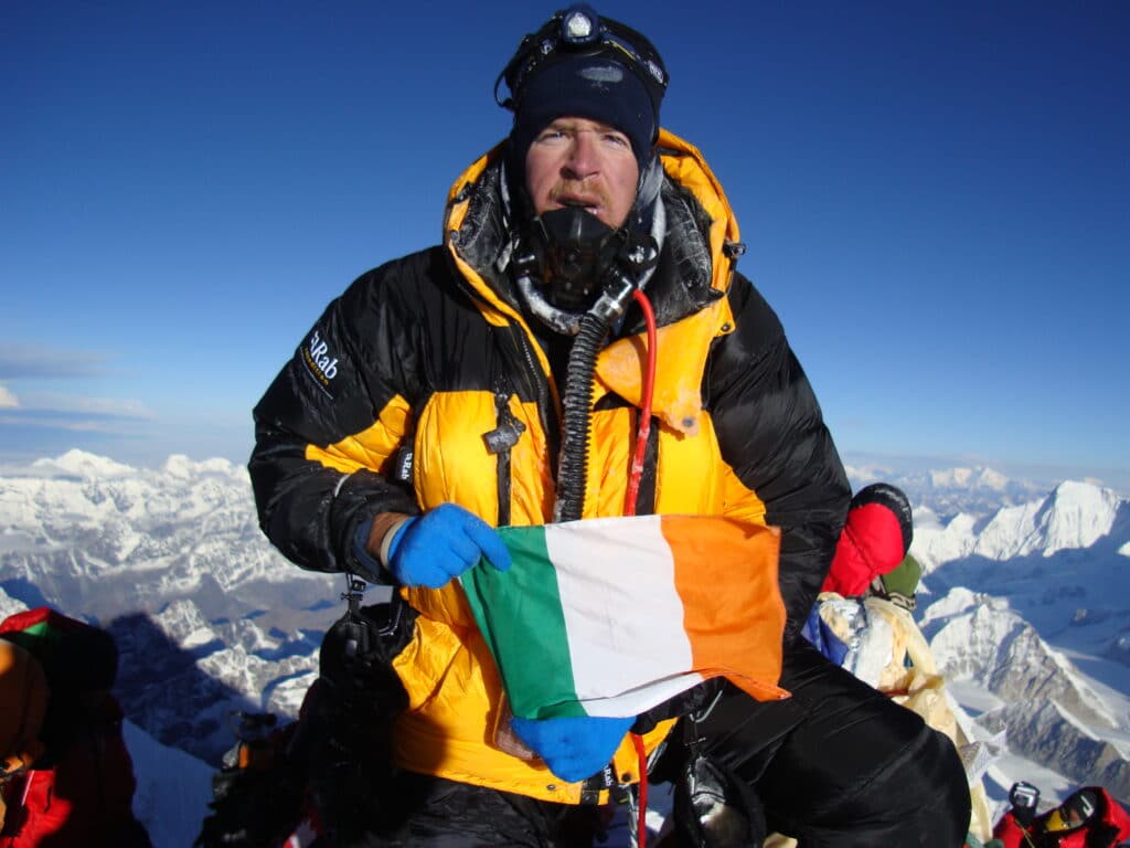 The summit of Mount Everest