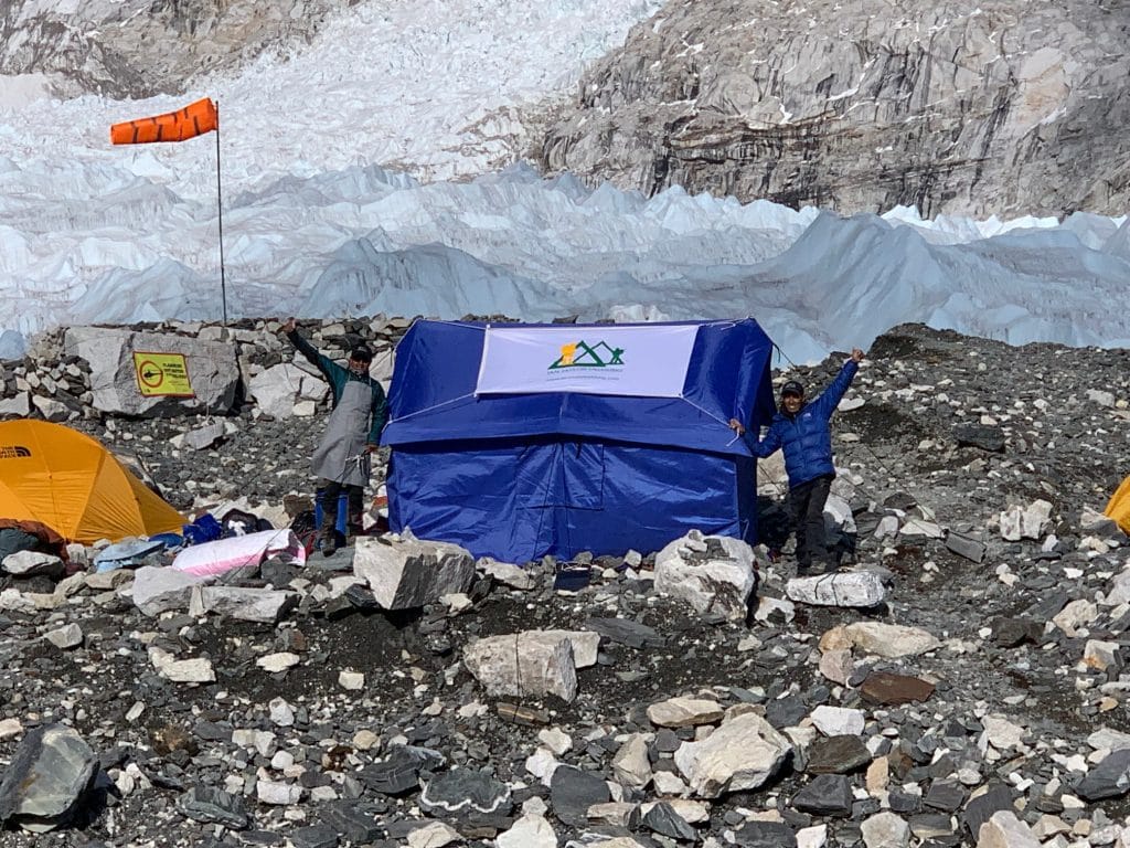 Our Sleeping in Base Camp Team!