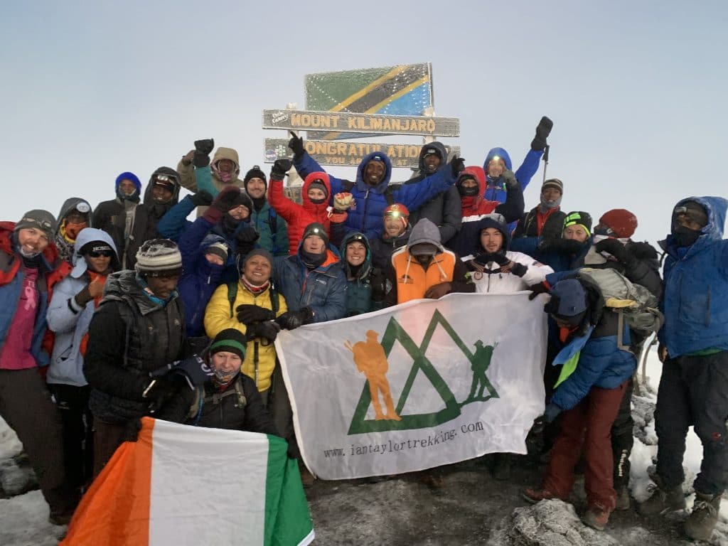 On the summit of Kilimanjaro