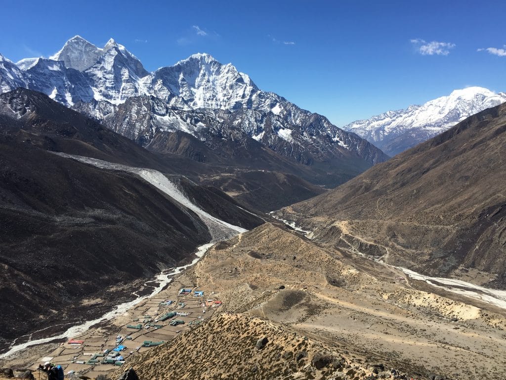 Looking towards Pheriche from Dingbouche