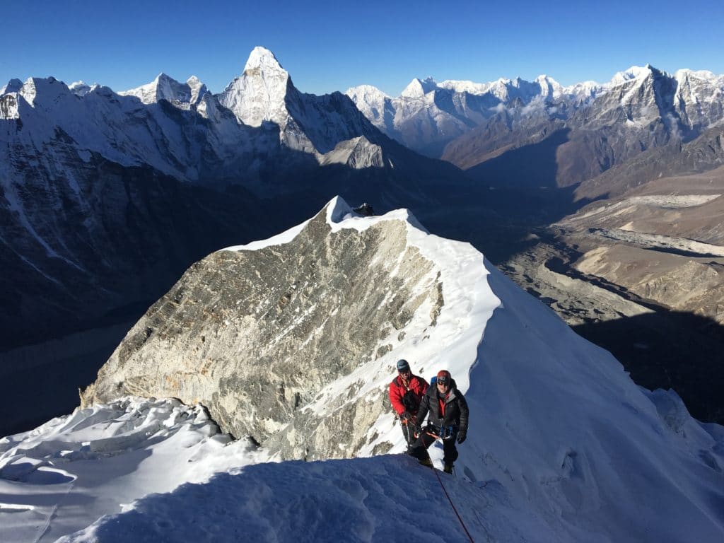 The Summit Ridge on Island Peak