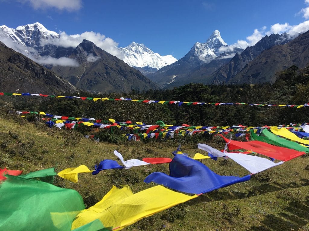 Stunning views from Shangbouche Hill near Namche Bazaar