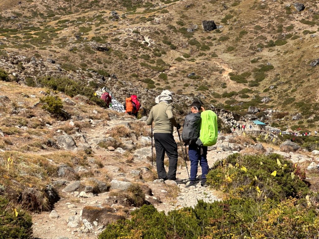 Carry your own backpack in the Everest region.