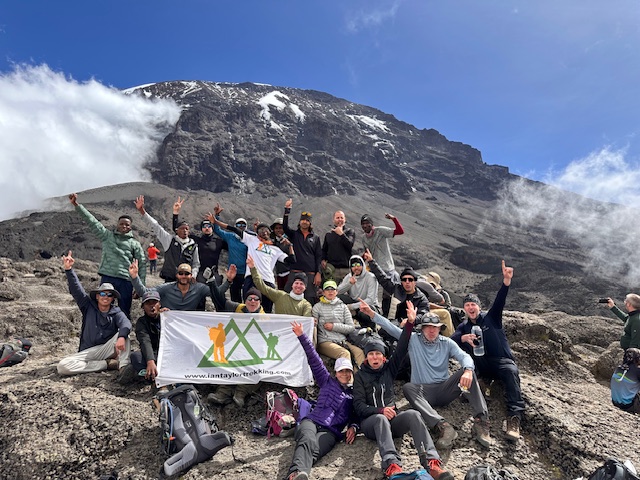Kibo from the top of the Barranco wall 4,200m