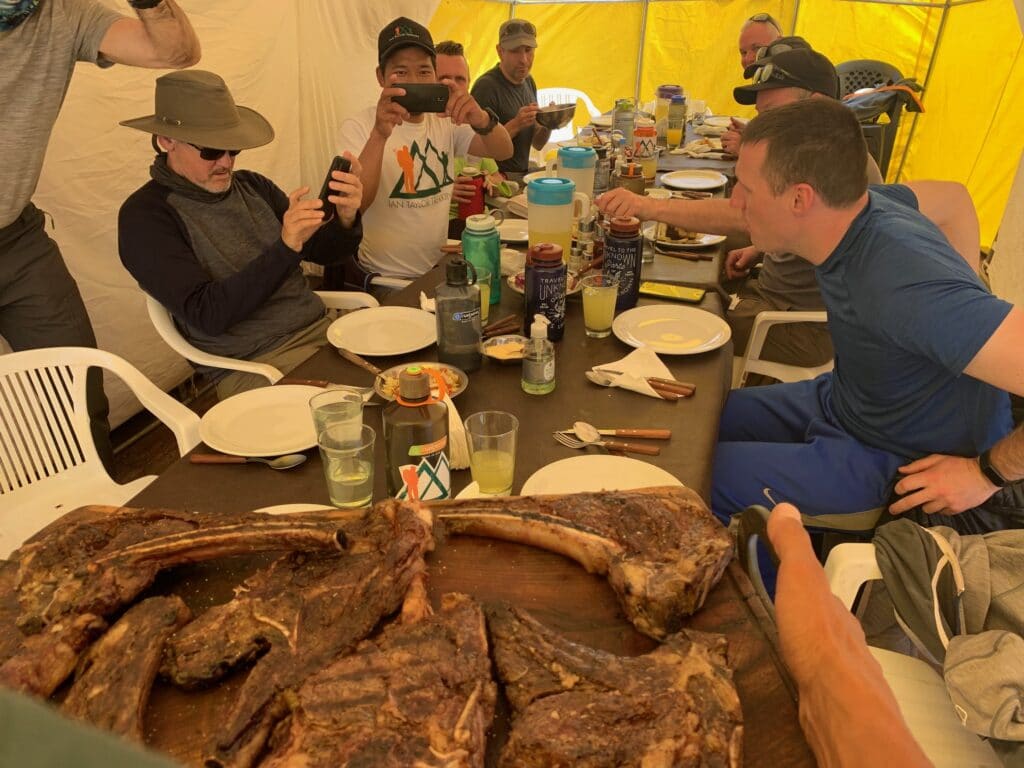 Steak on Aconcagua