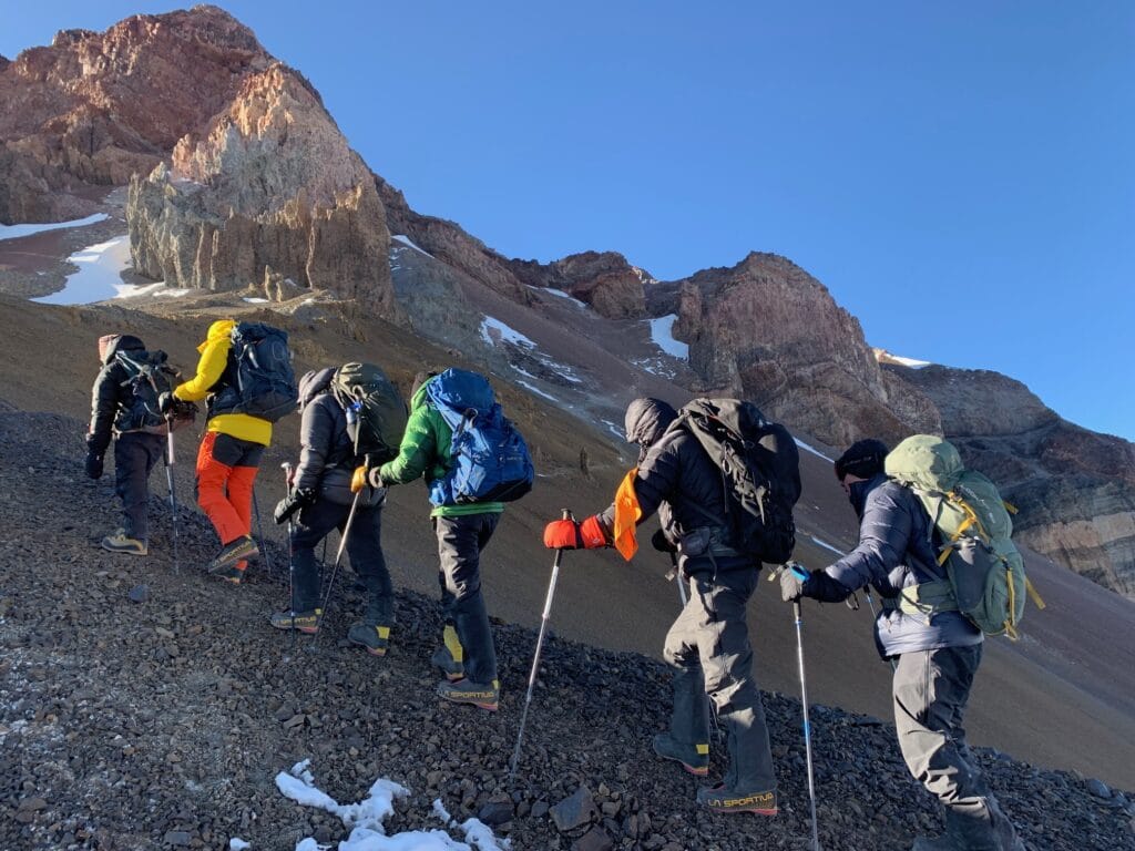 High on Mount Aconcagua