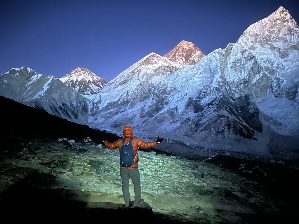 beautiful light over Mount Everest