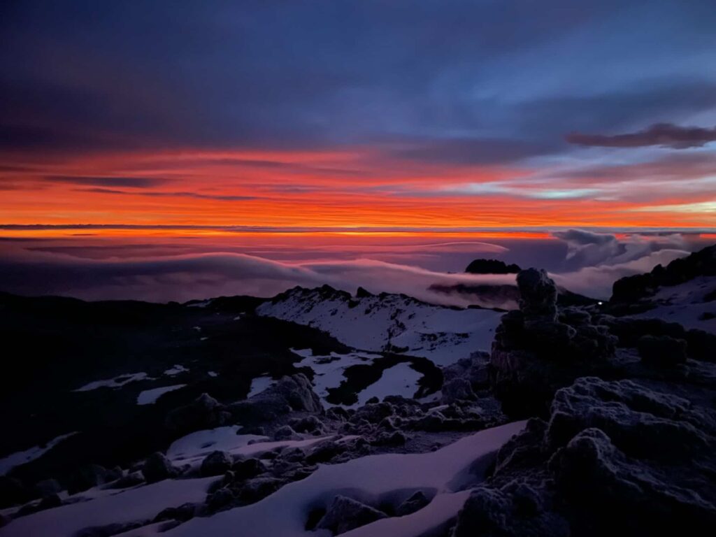 Sunrise on Kilimanjaro