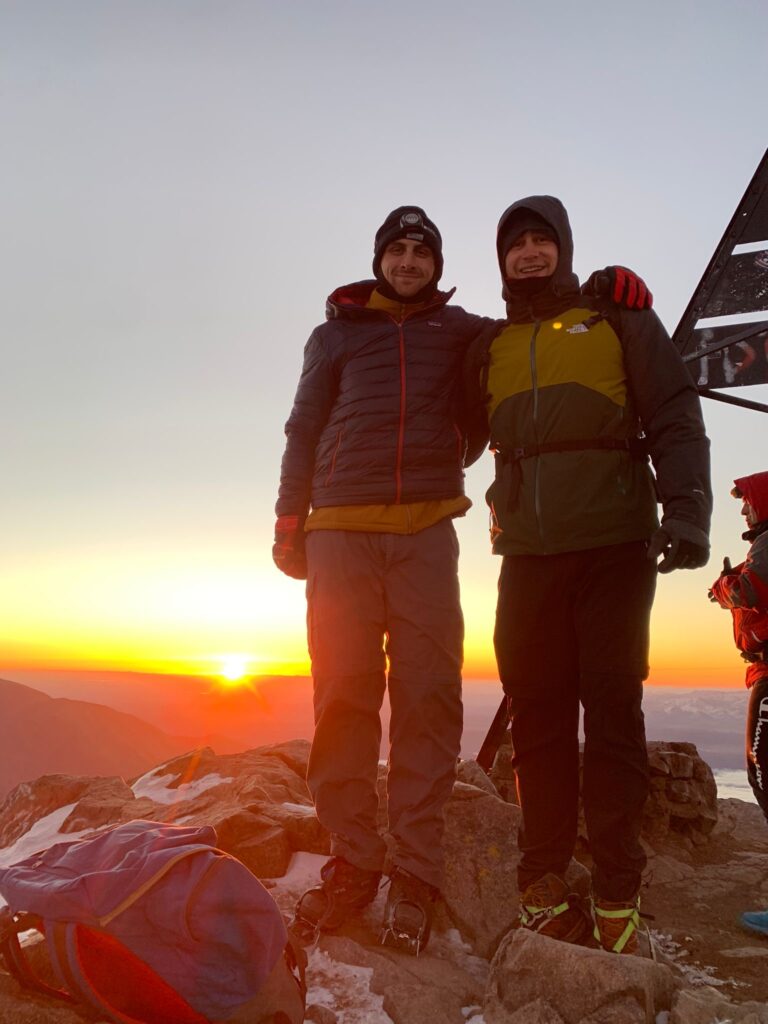 On the summit of Mount Toubkal