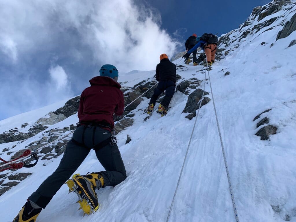 Climbing high on Island Peak