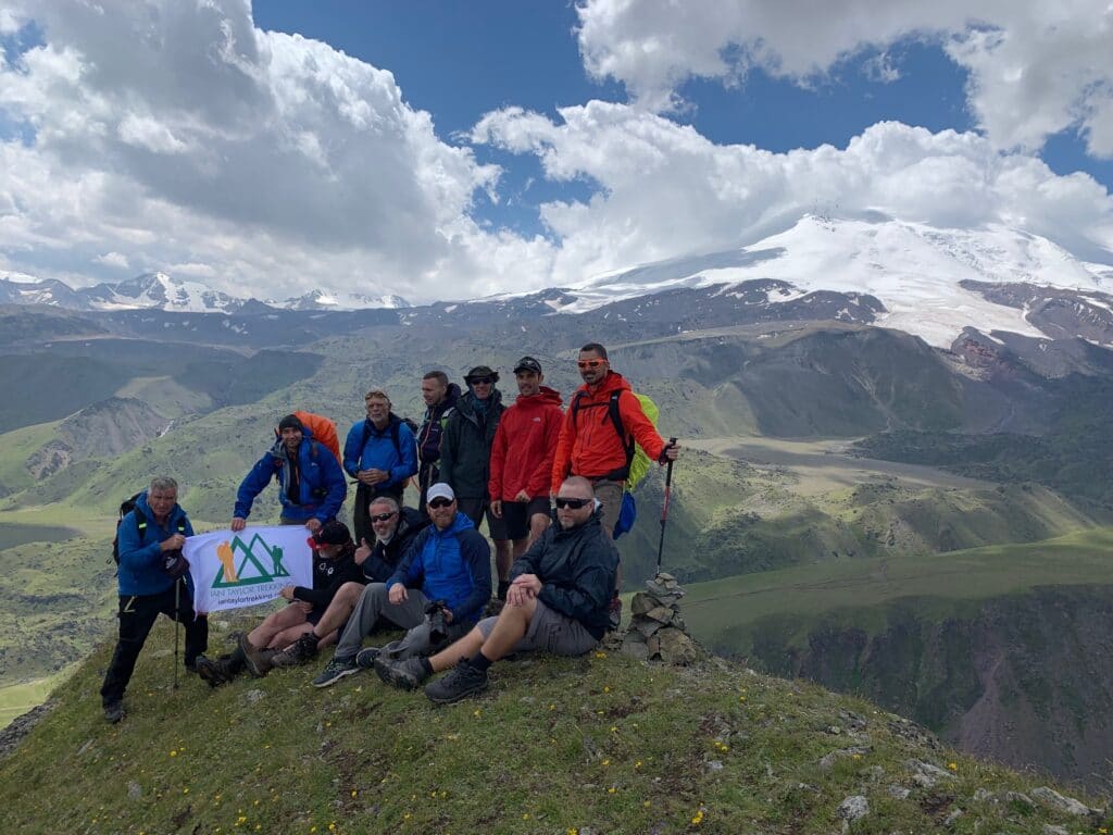 The northern slopes of Mount Elbrus