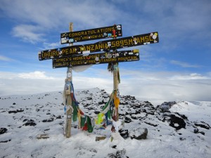 The summit of Kilimanjaro