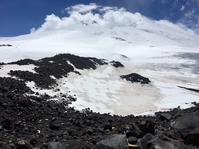 The northern slopes of Elbrus
