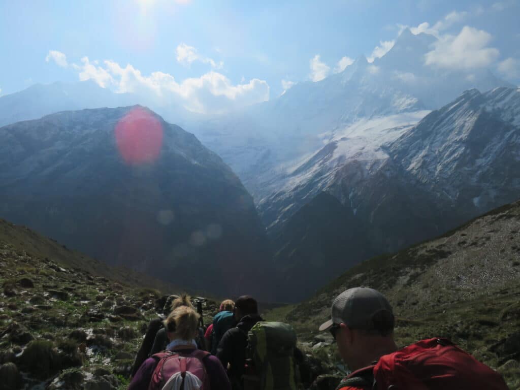 Leaving Annapurna Base Camp