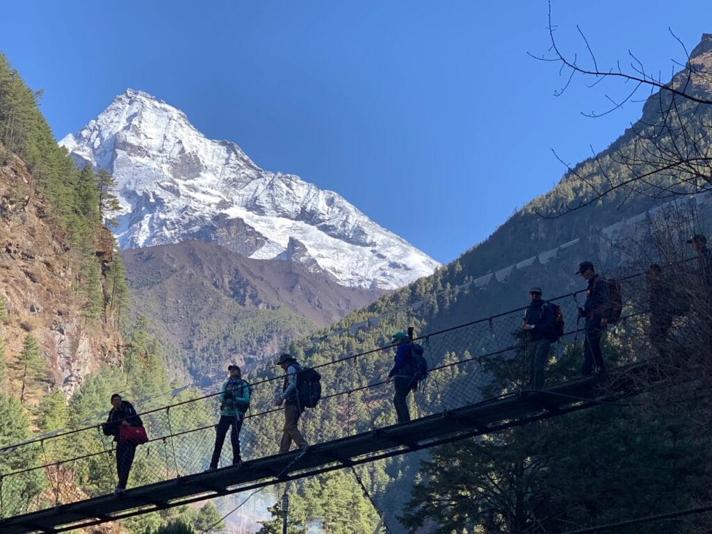 Hiking in the Everest region of Nepal