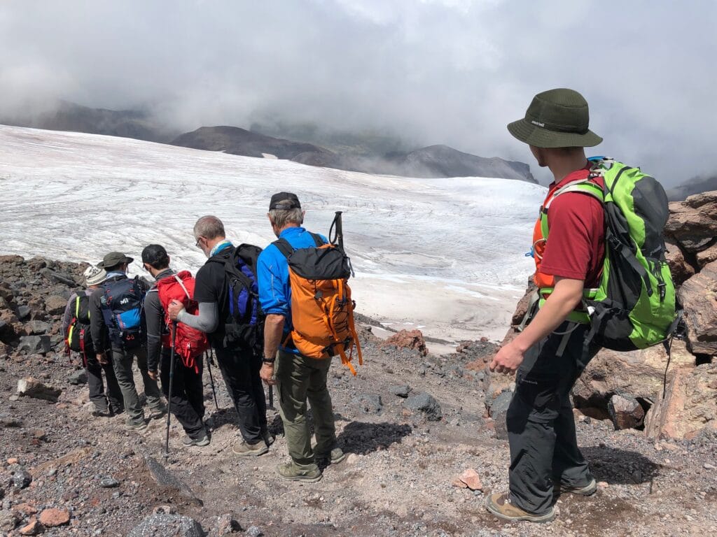The northern slopes of Mount Elbrus